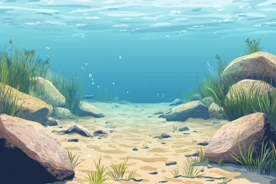 Lake Bottom Illustration