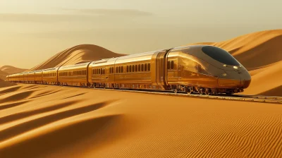 Luxurious Train in the Desert