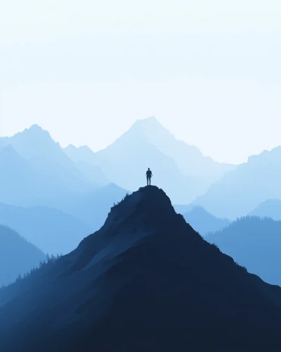 Mountain Peak Silhouette