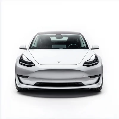 Tesla on White Background