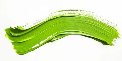 Elegant Green Brushstroke