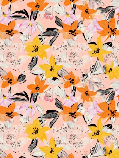 Elegant Floral Textile Pattern