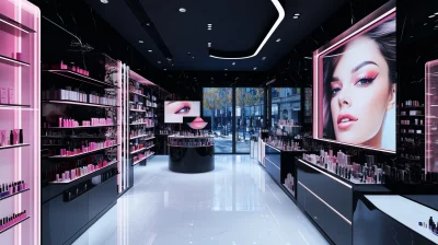 Elegant Makeup Store Interior