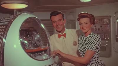 Retro Science Fiction Scene