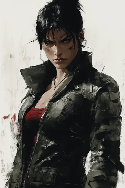 Full Body Portrait of Chinese Woman