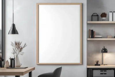 A4 Poster Mockup in Office