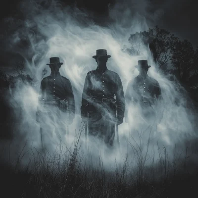 Ghostly Civil War Officers