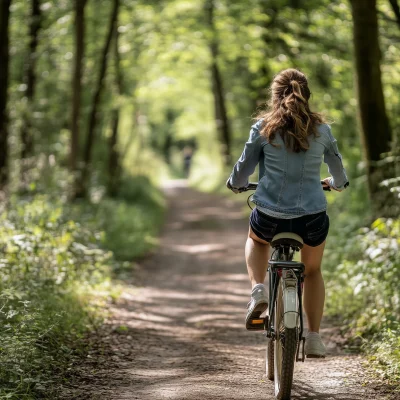 Biking in the Woods