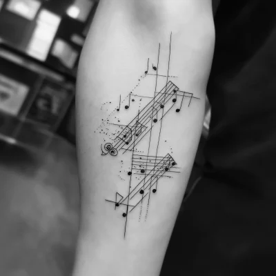 Musical Notes Tattoo Design