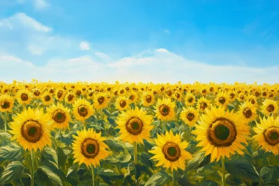 Golden Sunflower Field