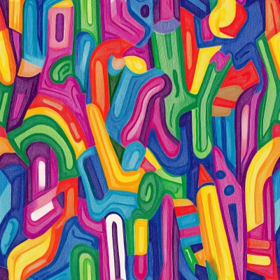 Colorful Doodle Pattern