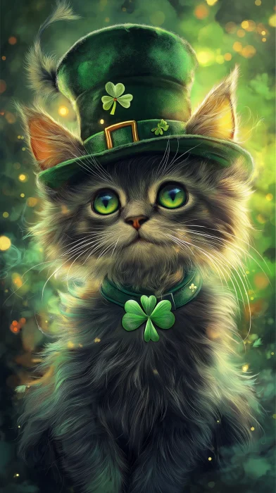 St. Patrick’s Day Kitten