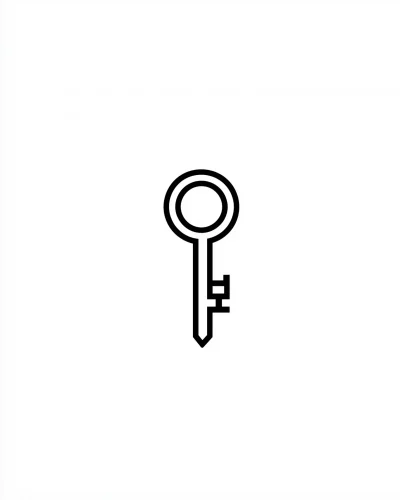 Minimalist Key Logo