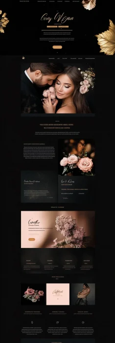 Elegant Dark Mode Web Design