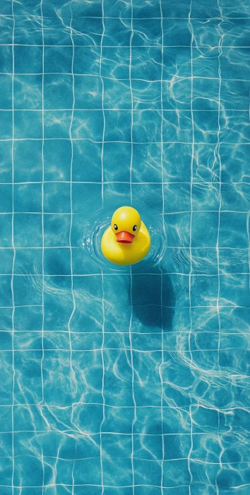 Rubber Duck in Pool