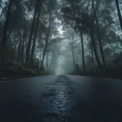 Misty Forest Road