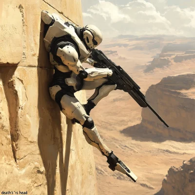 Death’s Head Mech in Desert