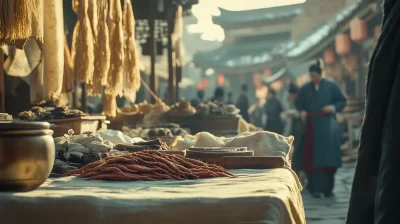 Winter Bazaar in Ancient China