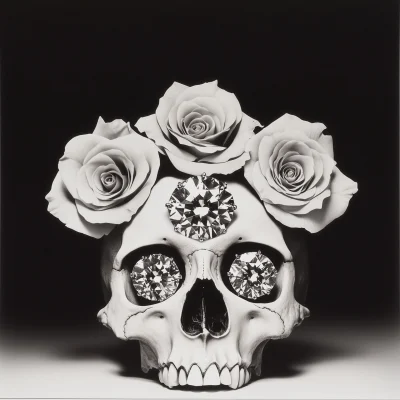 Floral Skull Art