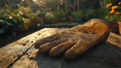 Gardening Glove on Table