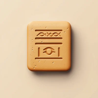 Minimal Clay Tablet Icon