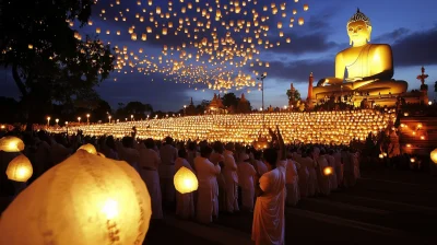 Floating Lanterns at Vesak