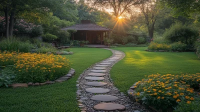 Serene Garden Scenery