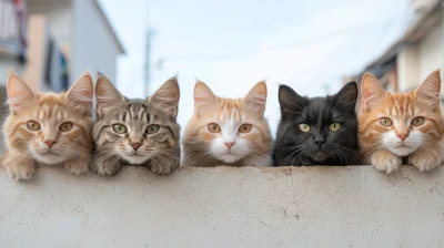 Cats on the Wall