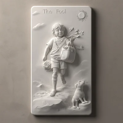 Whimsical Fool Tarot Card