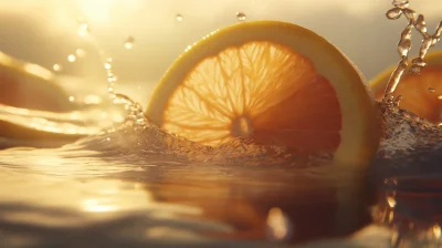 Sliced Grapefruit Splash