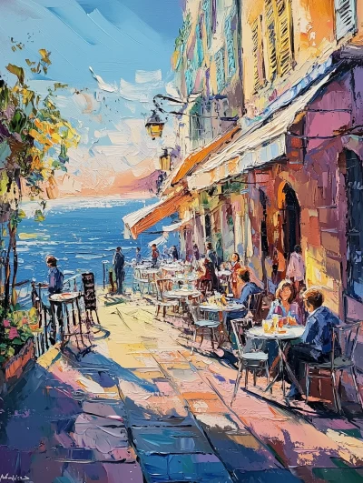 Cheerful Coastal Cafe