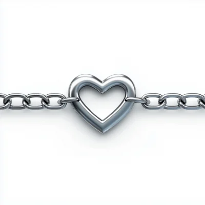 Stainless Steel Chain with Heart