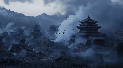 Ruins of a Tibetan Plateau Temple