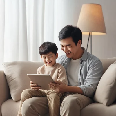 Father and Son Moment