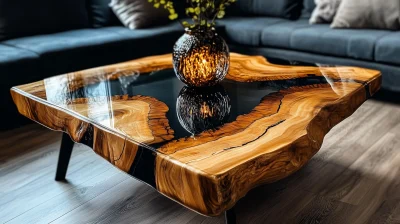 Epoxy Viking Coffee Table