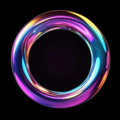 Colorful Iridescent Ring Icon