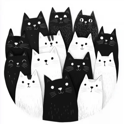 Cute Cats Illustration