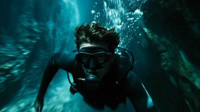 Diver in Wetsuit