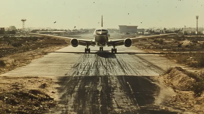 Vintage Plane Landing