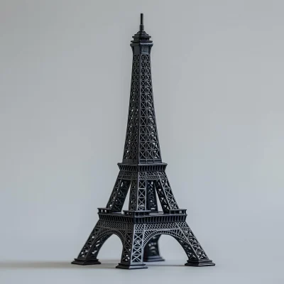 Black Eiffel Tower Model