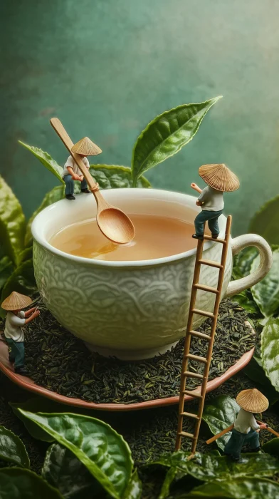 Surreal Tea Cup World