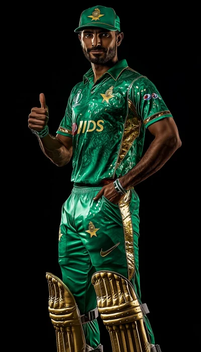 Confident IPL Cricket Player