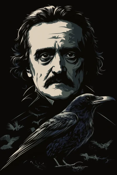 Gothic Raven Portrait