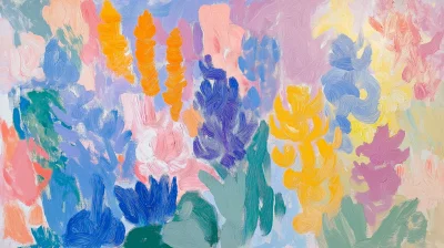 Easter Artwork in Matisse Style