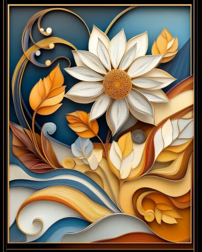 Elegant Sunflower Field