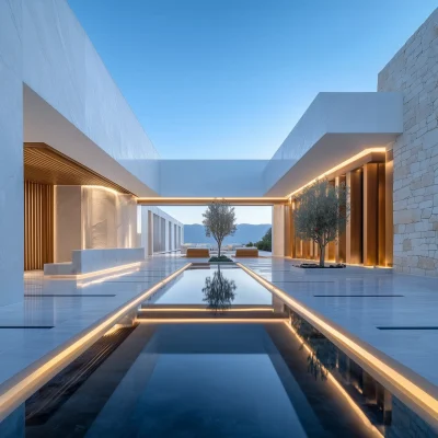 Luxury Resort Entrance