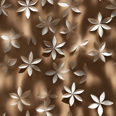 Star Patterns on Brown Background