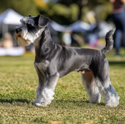 Miniature Schnauzer at Dog Show