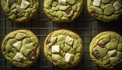 Cooling Matcha Cookies