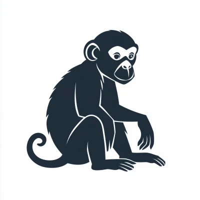 Monkey Silhouette Icon